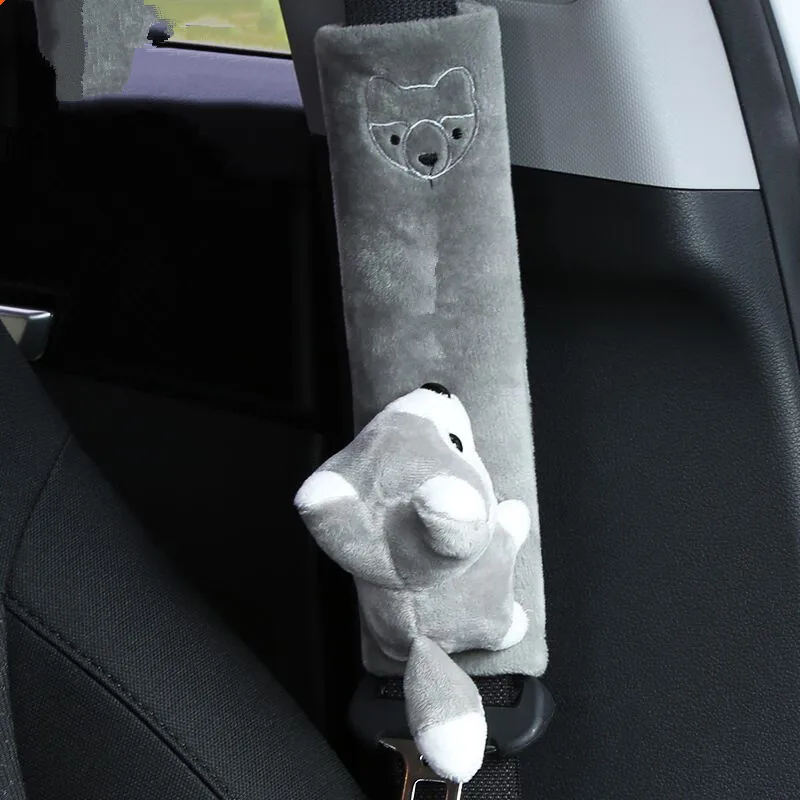 1x Cushion Cover Car Safety Seat Belt Harne Shoulder BackPack-PadBlacks 