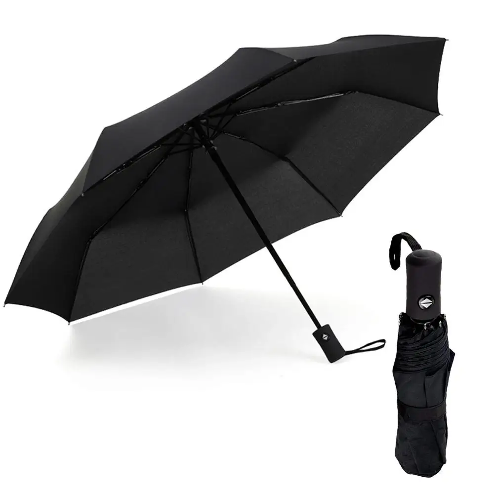 

Wind Resistant Folding Automatic Umbrella Rain Women Auto Luxury Big Windproof Umbrellas Rain For Men Black Coating 10K Parasol