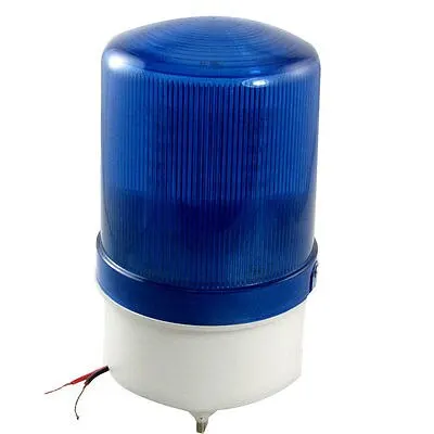 

DC 24V Blue LED Signal Industrial Warning Rotating Light with Buzzer Biiwr