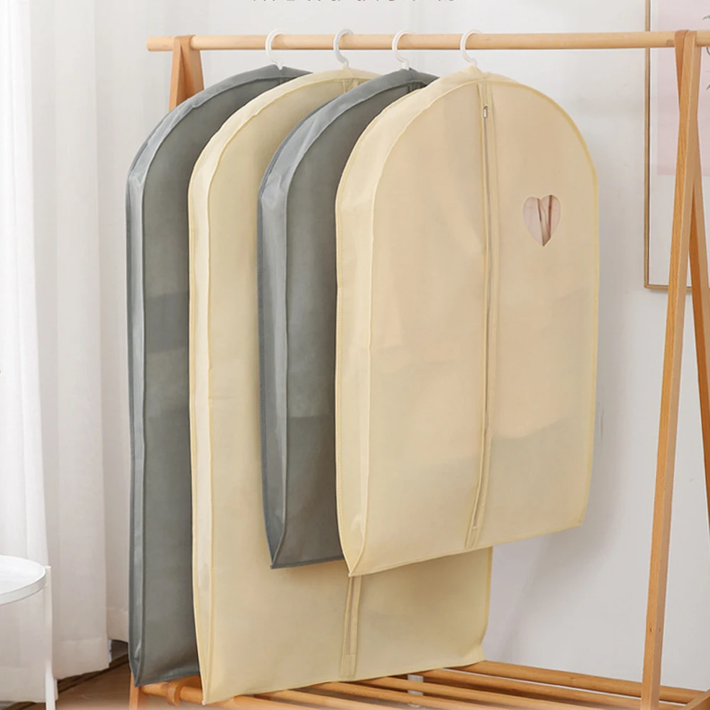 90/140cm Non Woven Clothing Dust Covers Suit Bag Garment Dress Suit