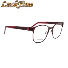 LuckTime Модные женские очки из сплава, оправа, повседневные ретро очки для близорукости, оправа для женщин Lucky Time по рецепту, оптическая оправа#6047