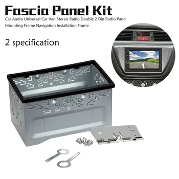 

accessories Car Audio ISO Universal Car Van Stereo Radio Double 2 Din Radio Panel Mounting Frame Navigation Installation Frame