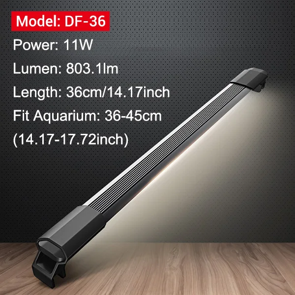 DF36 for 36 to 45cm Nicrew JIYIN аквариумные лампы SMD 220 В/50-60 Гц аквариумные светодиодный Светодиодный лампы для аквариума 1,1 см водостойкие дайвинг огни - Цвет: DF36 for 36 to 45cm