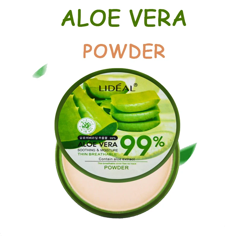 

Natural Aloe Moisturizing Smooth Foundation P owder C oncealer Pore C oncealer Whitening Brightening Powder 1pc