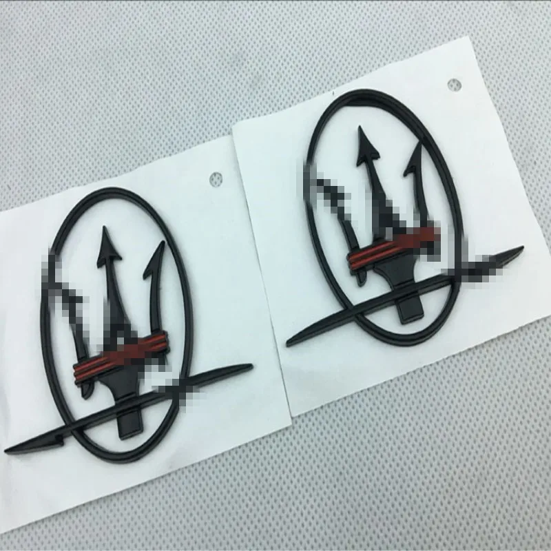 Для Maserati Quattroporte Levante RH& LH логотип сбоку эмблема значок боковая эмблема - Название цвета: C pair