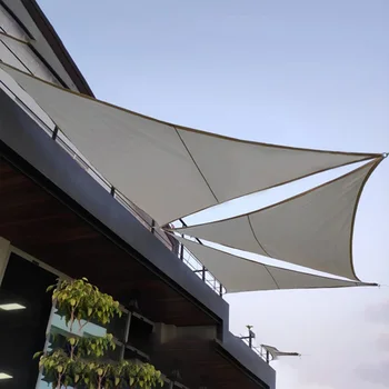 

Triangular Sun Shade Sail UV Blocks Outdoor Top Canopies Patio Garden Yard Pool Cover P7Ding