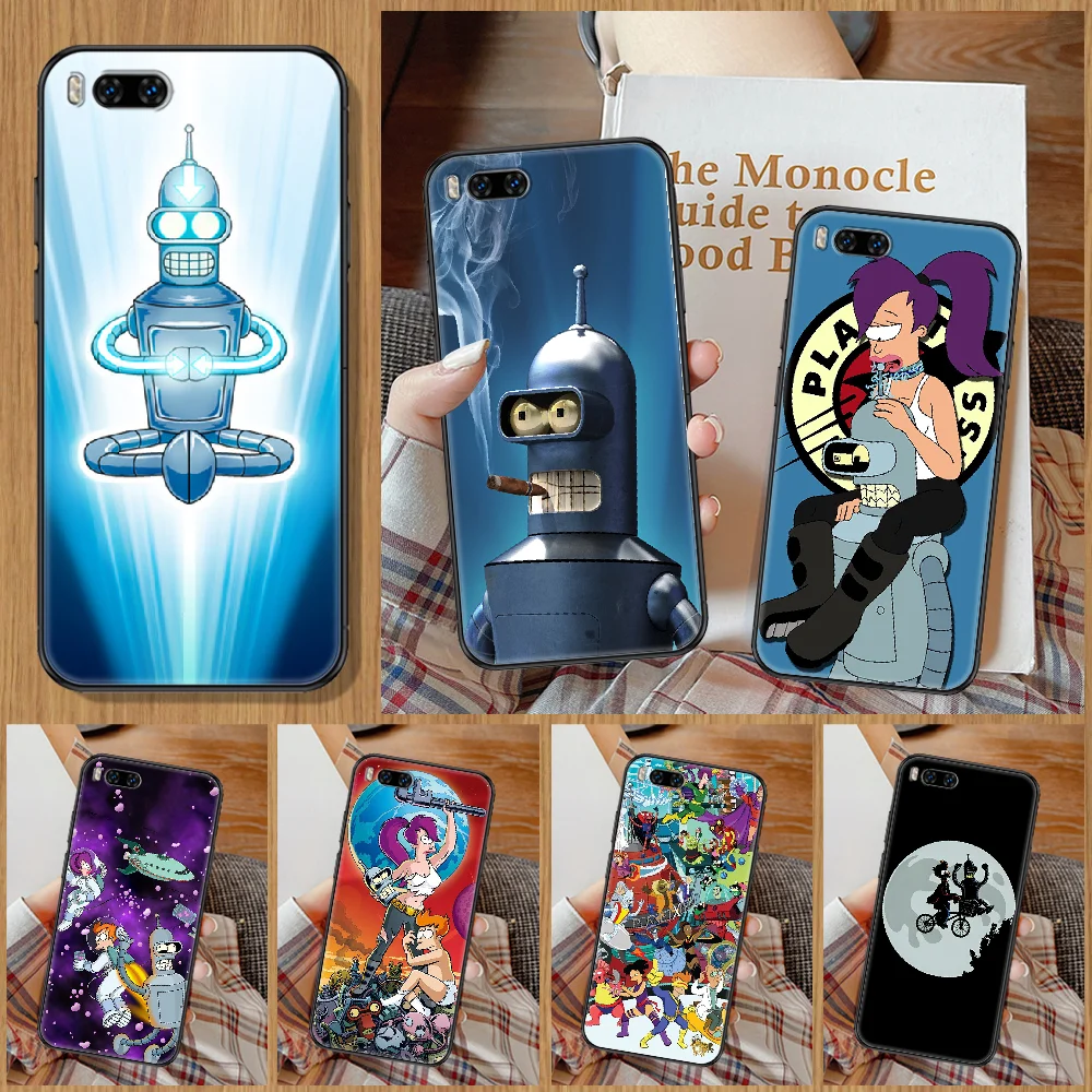 Cute Futuramas For Kid Phone Case Xiaomi Mi Note 8 9 10 11 9T 10T A3 Lite Pro Ultra black soft cell cover trend shell pretty | Мобильные