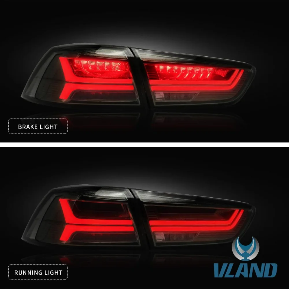 VLAND заводской автомобильный светильник для Lancer светодиодный задний светильник с Последовательный сигнал поворота 2008 2010 2012 Lancer EX задний фонарь