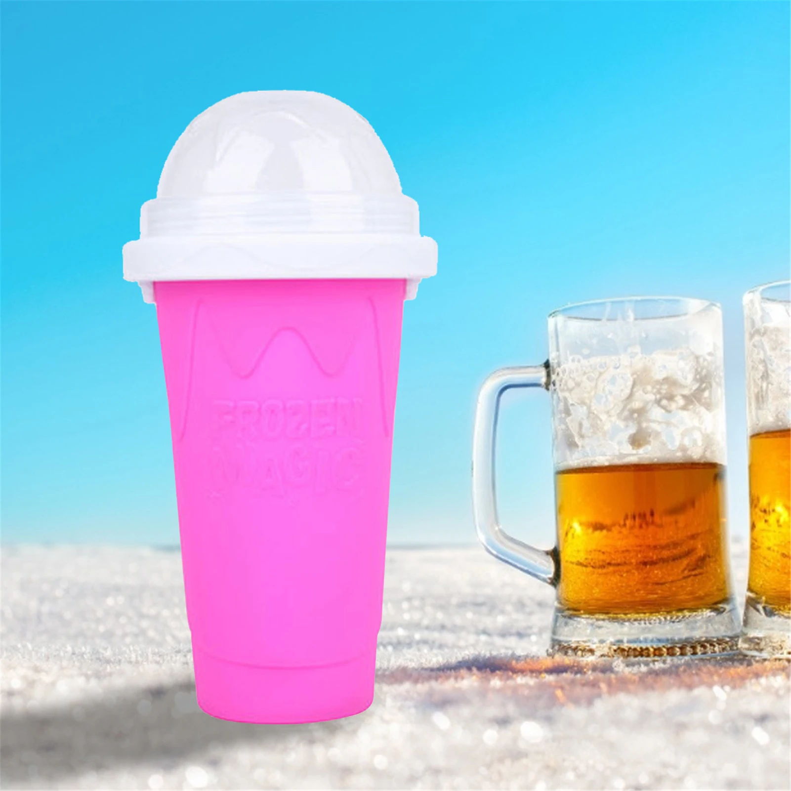 Slush Maker Cup Smoothie Cooling Cup Homemade DIY Milk Household Ice Crusher Quick Frozen Slushie Cooling Cups