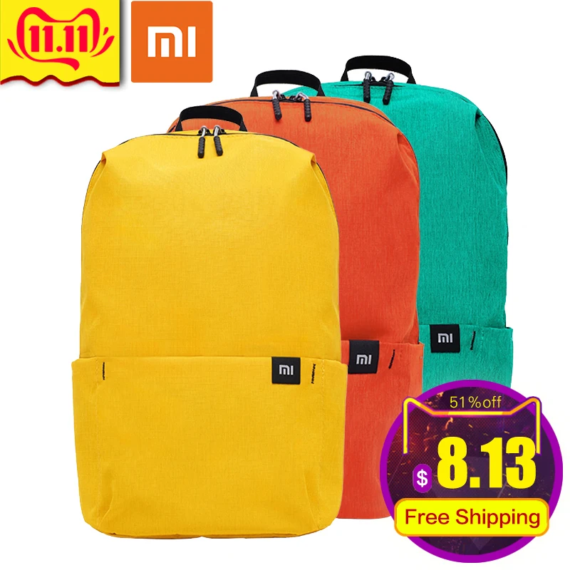 Оригинальный Xiaomi рюкзак сумка водонепроницаемый красочный для отдыха спорта