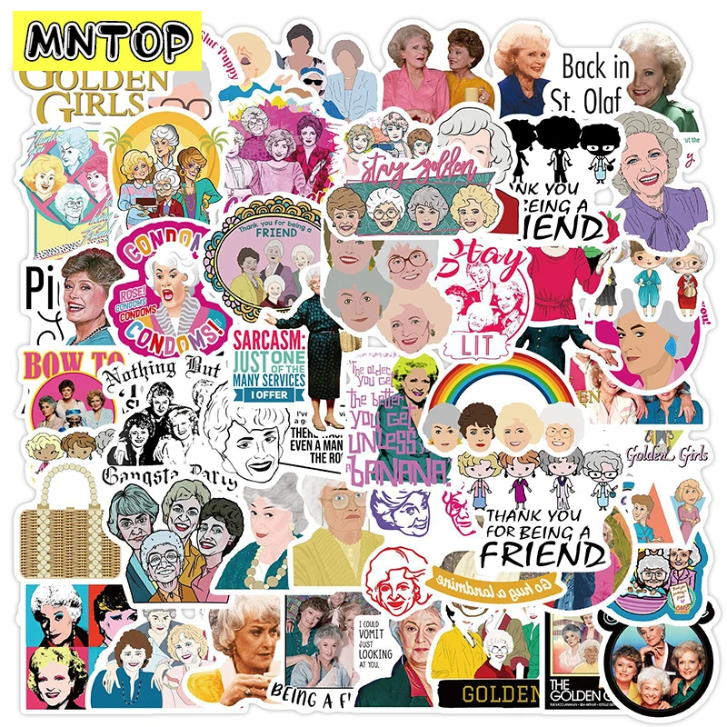 10/30/50Pcs/set Cartoon Comedy TV The Golden Girls Graffiti Waterproof Sticker For Case Luggage Skateboard Kids Helmet Laptop