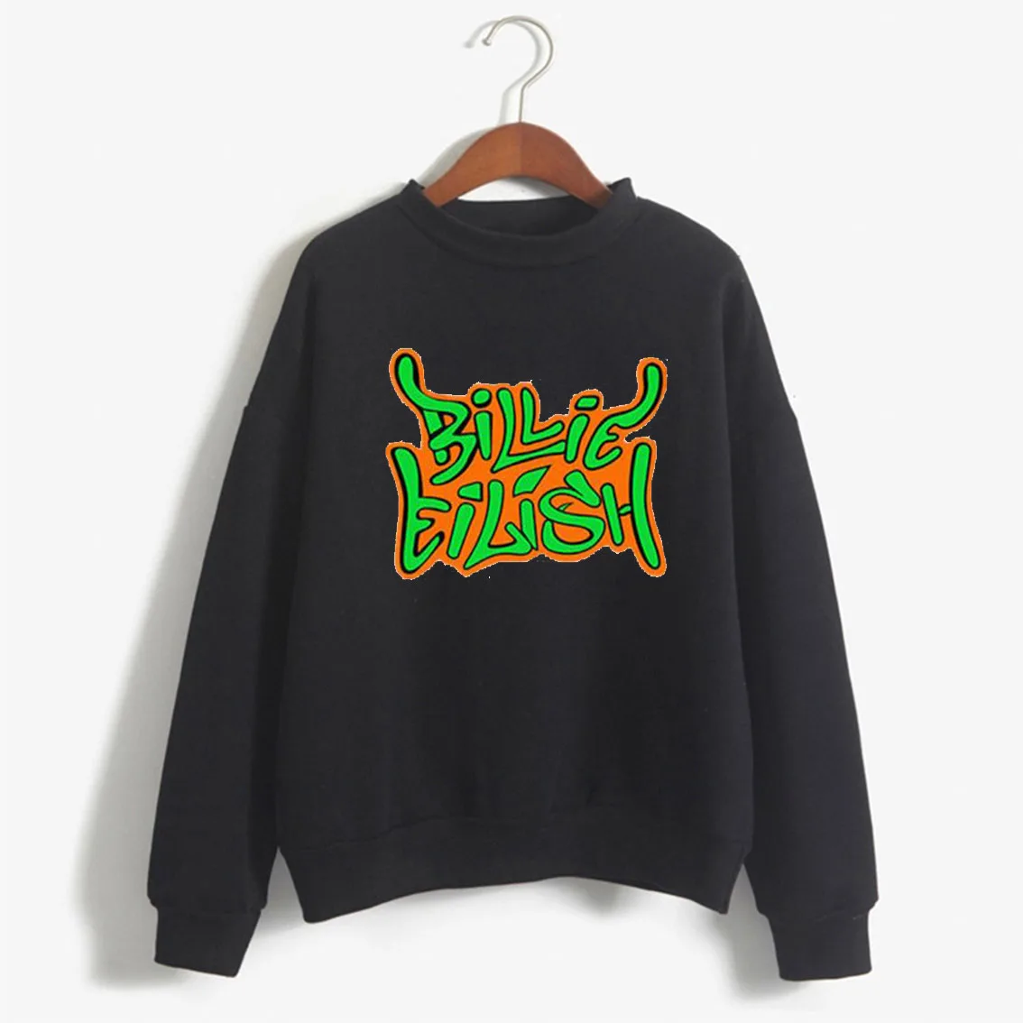 

BTFCL Billie Eilish Hoodies Women Harajuku Autumn Winter Sweatshirt Print Vintage Aesthetic Sweatshirt Oversized Sudadera Mujer