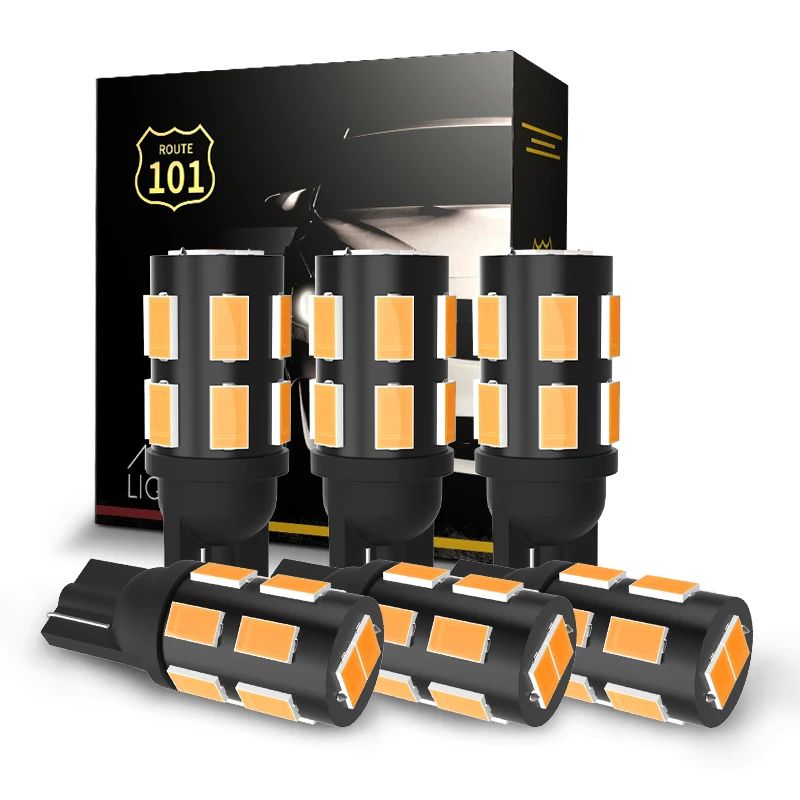 

Route101 6 шт. T10 W5W светодиодный 4300 К с теплым белым светом 12V светодиодный салона Купол Карта светильник лампочка 5W5 194 168 4500K T15 W16W автоматическая лампа для чтения