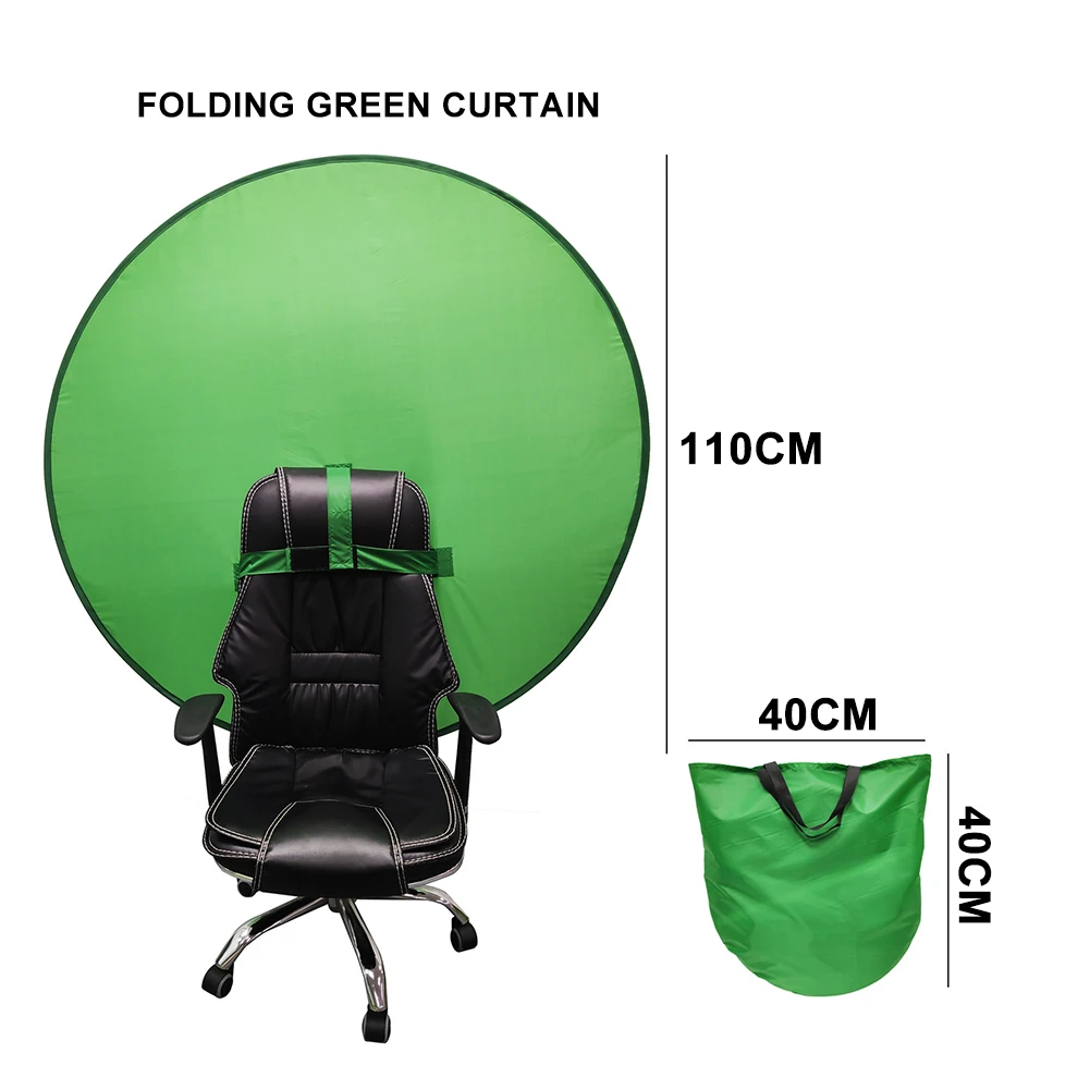 tela verde, acessório para estúdio fotográfico, simples, dobrável, cenário refletor