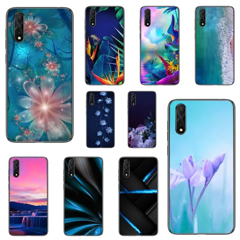 Чехол для телефона lg k41s с цветочным пейзажем Xiaomi 8 9 9t Pro A2 10 lite MIX 2 2S 3 note pro Nax |