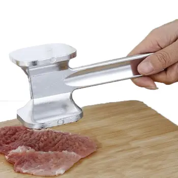 

Double Sided Flat Surface Meat Tenderizer Hammer Chicken Meat Pounder Mallet Multipurpose Cooking Tool for Steak Chicken Pork