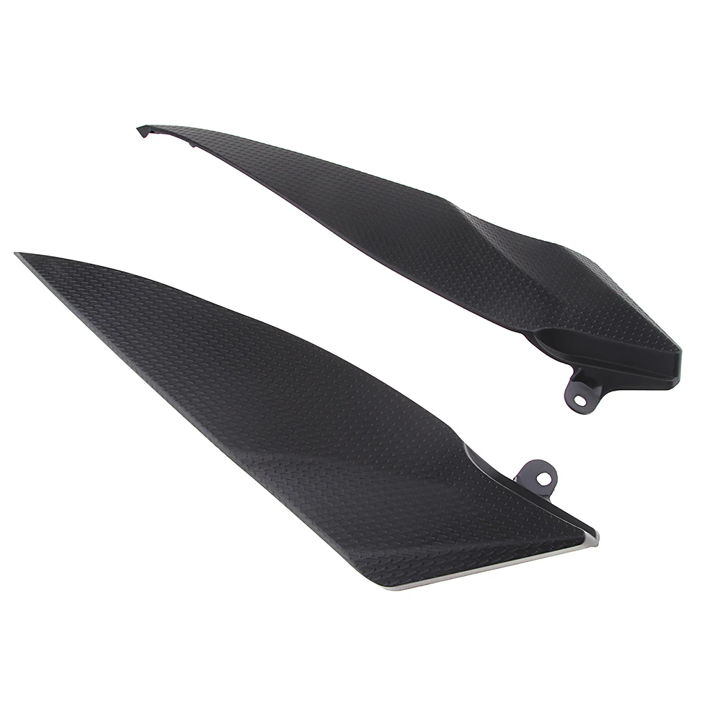 2 pieces Black Tank Side Cover Panel FAIRING Trim Cowl For YAMAHA YZF R1 2007 2008