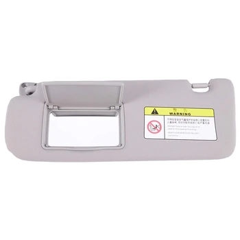 

Car Inner Sun Visor Shield Shade Board with Mirror for HYUNDAI 2005 2006 2007 2008 2009 Sonata NF NFC Grey