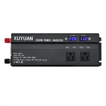 

LED Display Car Inverter 110v 2000w Peak Power Inverter Transformer Voltage Converter Charger Inverter