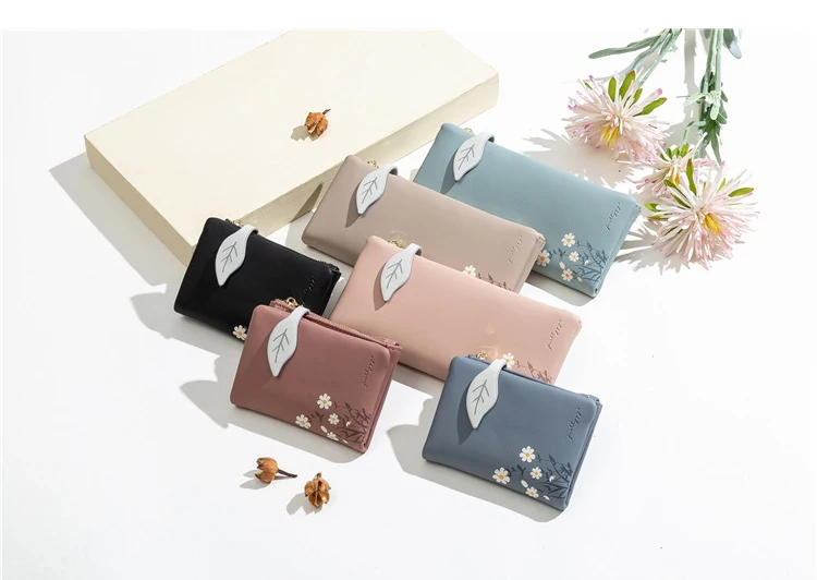 plutônio personalidade simples bi-fold macio fina maré embreagem multifuncional