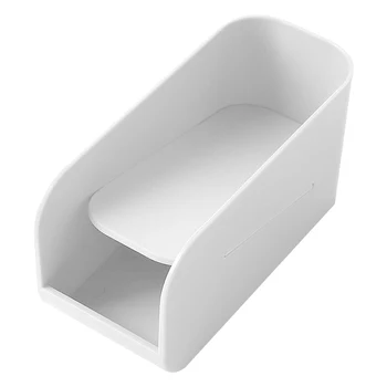 

1pc Storage Box Double Layer Durable Plastic Desktop Stationery Case Storage Rack Stationery Box for School Home Office