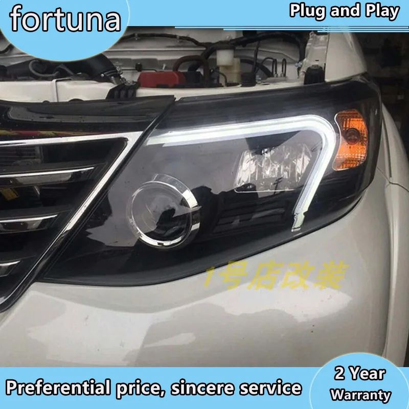 Фара для Тойота Королла фары 2011- Fortuner 4runner светодиодный задний фонарь светодиодный DRL Bi Xenon аксессуары