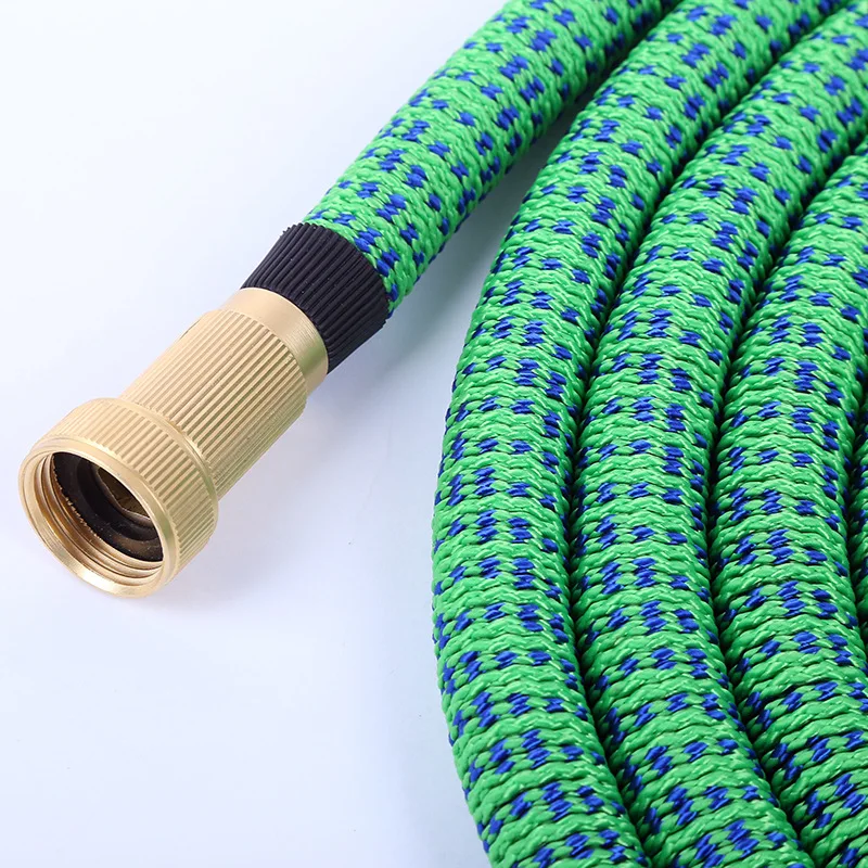 

100FT Hot Sales Double Color Pipe Multi-functional Household Car Washing Gun Garden Irrigation Watering Three Times Telescopic P