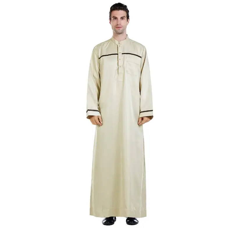 Jubba Марокканская Турецкая Тауб кафтан мусульманская одежда для мужчин абайя