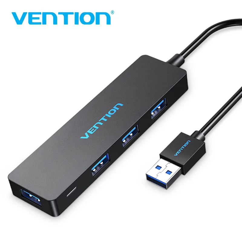 Vention 4-Port USB 3.0 2.0 Ultra Slim Data Hub for Macbook, Mac Pro/mini, iMac, Surface