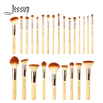 

Jessup Bamboo Professional Makeup brushes set 6-25pcs Beauty Foundation Powder Eyeshadow Make up brush