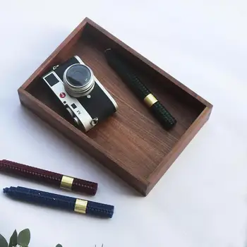 

Desktop Receiving Box Black Walnut Traditional Tenon And Dovetail Tenon Structure Full Solid Wood Storage Box Retro Wind Wood Bo