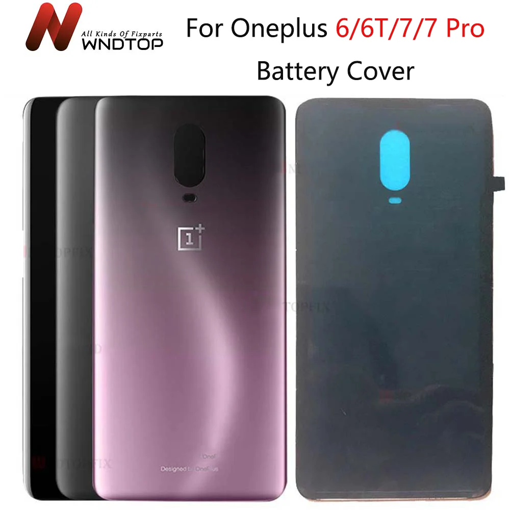 Новое стекло для OnePlus 6 7 Pro Крышка батарейного отсека заднее Oneplus 6T 1 + Чехол корпуса