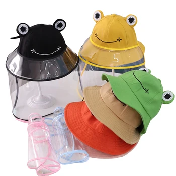 

Kids Transparent Safety Face Shield Flip-Up Visor Covering Protector Guard Kids Hats & Caps