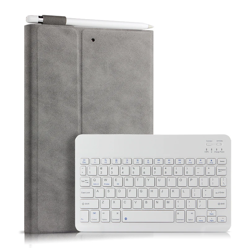 Задняя крышка из искусственной кожи для iPad 10,2 7го поколения A2200 A2198 A2232 чехол в стиле ретро, Беспроводная Bluetooth клавиатура+ ручка