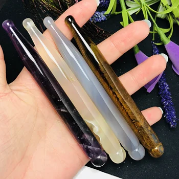 

1Pcs Natural crystal carving massage stick, natural healthy women excellent swelling reduction, weight loss products