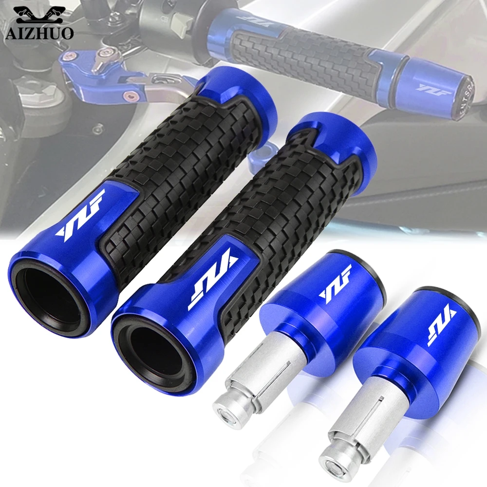 

CNC 22MM Motorcycle Handlebar Grips Handle Bar Cap End Plugs FOR YAMAHA YZF R1 YZF R6 YZFR6 YZF R125 YZFR15 R25 YZF R3 YZF R25