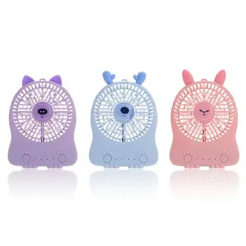 

USB Fan Mini Portable cartoon Desk Super Mute Laptop Cooler Small Office Fan