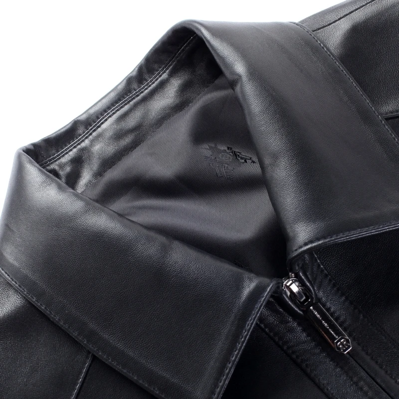 Новинка 8XL 7XL плюс размер весна и осень модные мотоциклетные пальто из натуральной кожи мужские повседневные пальто Мужская куртка из натуральной кожи