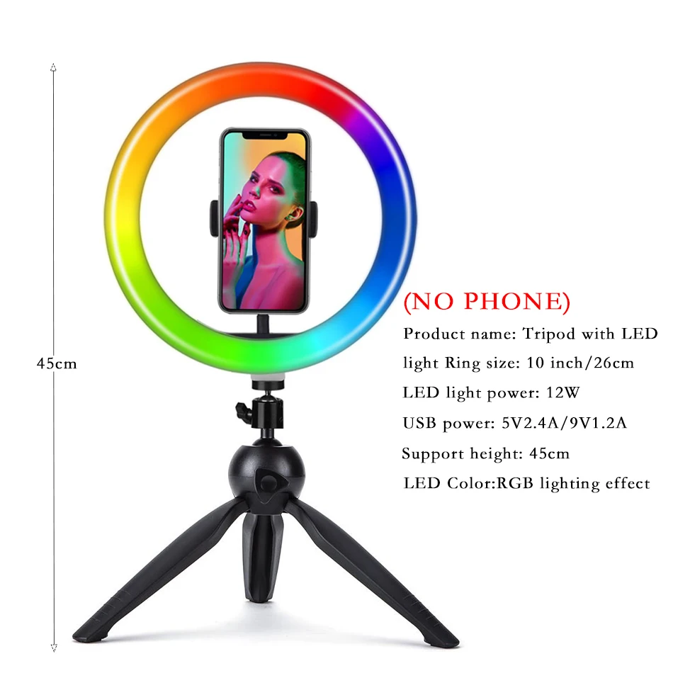 Ubeesize 12inch Ring Light With Tripod, Selfie Ring Light With Tripod  Stand, Light Ring For Video Recording㯼 Live Streaming(Youtube, Instagram,  Tik Tok), Compatible With Phones, Cameras A : Amazon.in: Electronics