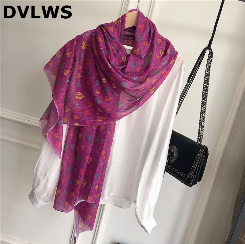 Корейский маленький теплый шарф весна лето осень женский хлопковый шелковый