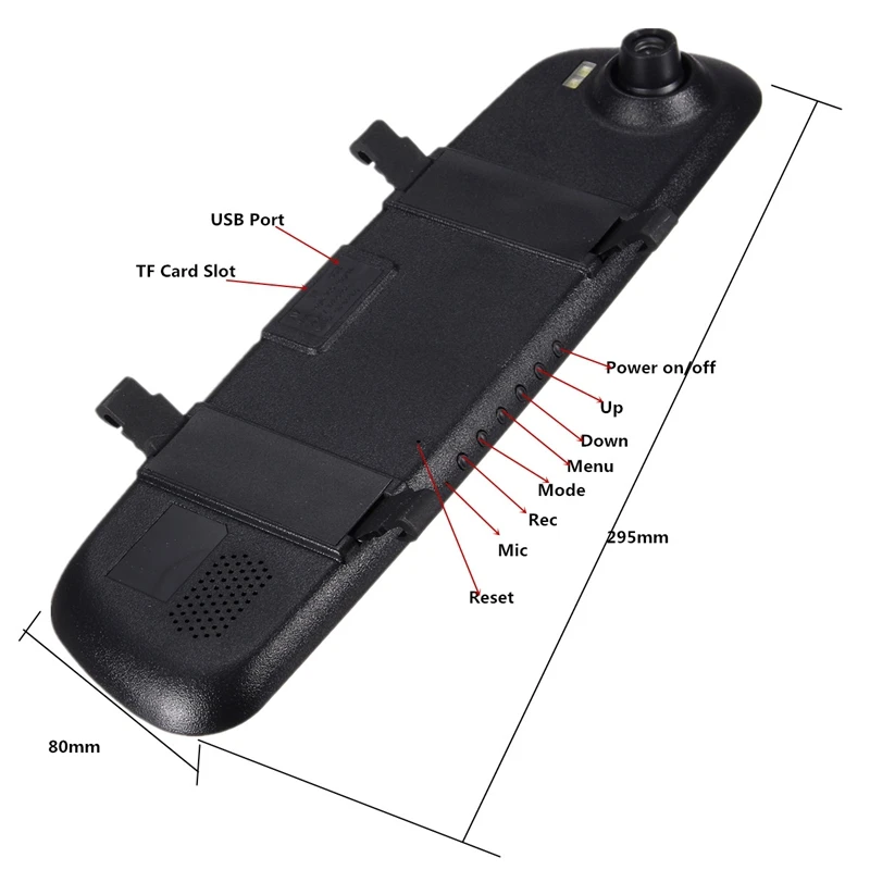 Vikewe 2.4 Inch 1080P HD TFT Car DVR Vehicle Camera Lens Video Recorder Dash Cam G-sensor Night Vision Parking Video Recorder