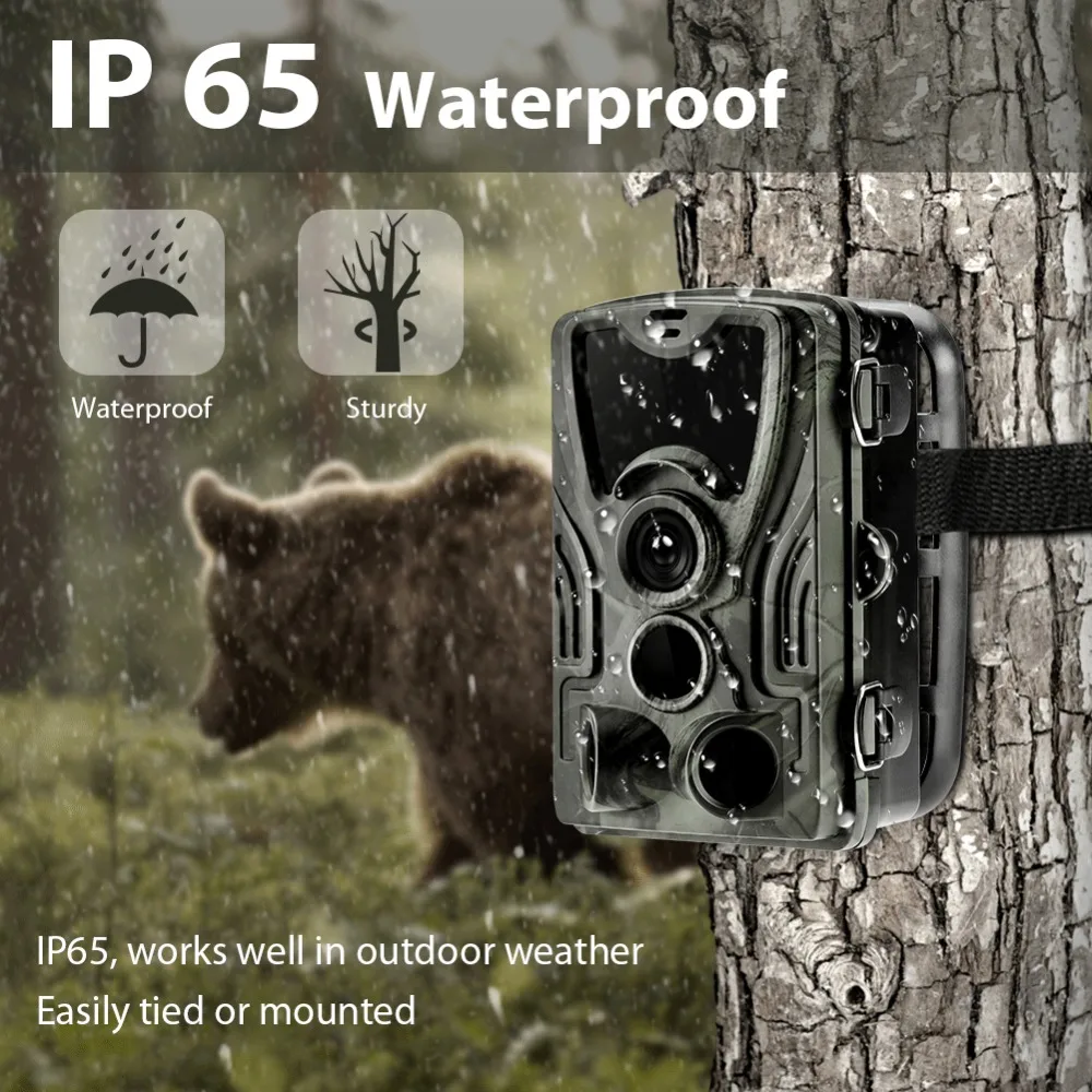 Cheap Goujxcy HC801A Hunting Camera 16MP Trail Camera Night Vision forest waterproof Wildlife Camera photo traps Camera Chasse Scouts