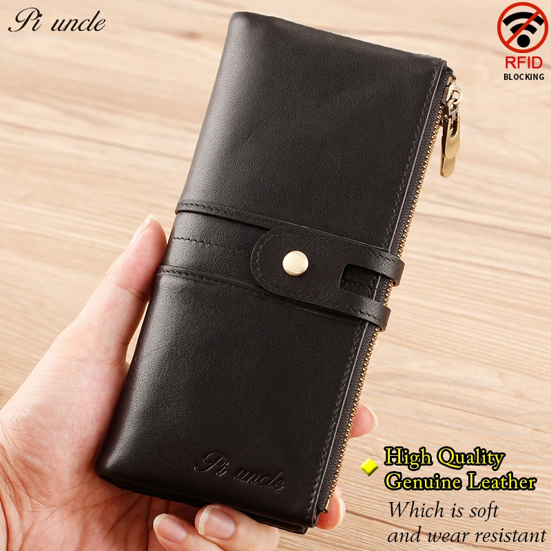 Cartera larga de para hombre, tarjetero para hombre, Mini monedero, bolsa de almacenamiento multifunción con bolsillo monedas|Carteras| - AliExpress