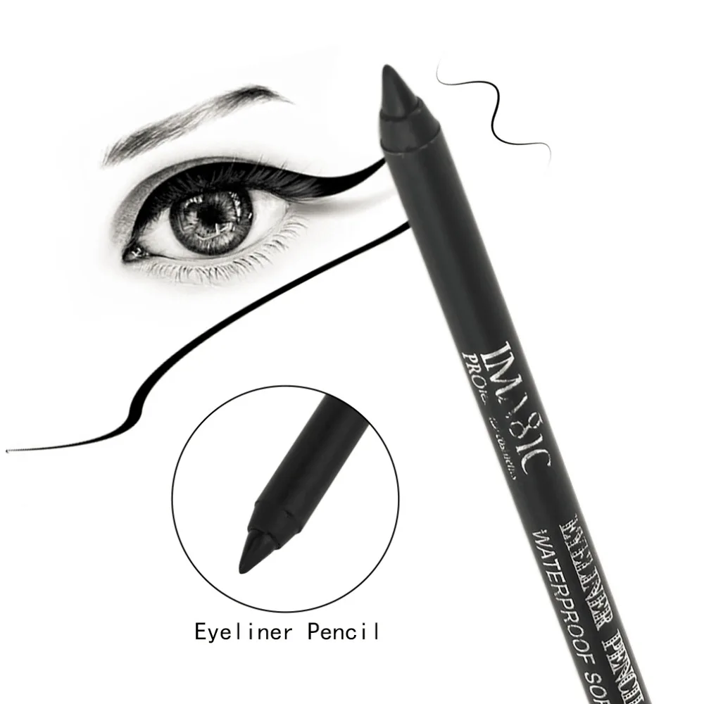 

IMAGIC Black or brown Eye Liner Pencil Waterproof Long Lasting Liquid Eyeliner Pen Beauty Makeup Cosmetic Easy to Wear