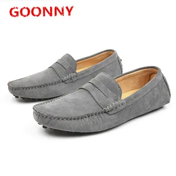 

Men Loafers Genuine Leather Moccasins Shoes Casual Shoes Flats Male Driving Shoes Zapatos Hombre Loafers Footwear Boat Shoes