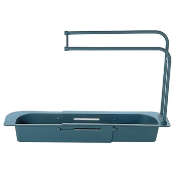 

Telescopic Sink Rack Caddy Organizer Holder Faucet Storage rack For Home Kitchen Plastic Expandable