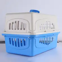 Нет Питомца Кошка Собака переносная дышащая Удобная дорожная клетка для транспортировки