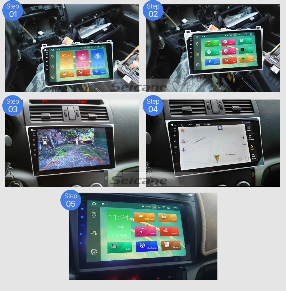 Автомобильный Радио gps навигатор Android 8,1 для 2008- Mazda 6 Rui крыло Зеркало Ссылка Поддержка TPMS OBD задняя камера