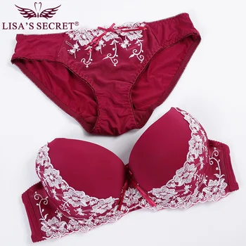 

Women Bra Briefs Set Embroidery CD Women Bra Set France Large Size Bra Brief Sets Cotton Sexy Push Up Lace Underwear Big Panty