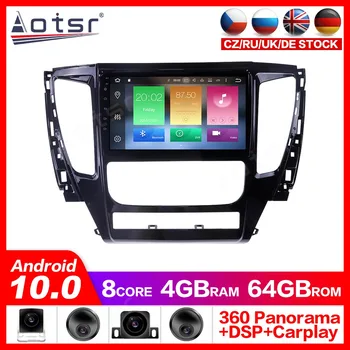 

Android 10.0 GPS Navigation Radio Player for Mitsubishi Pajero 2016-2018 Video Player Stereo Headuint free Built in Carplay dsp